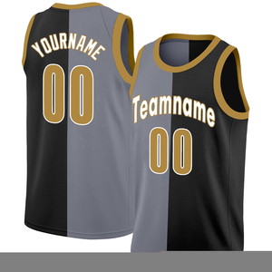 Camiseta de baloncesto para hombre de equipo de Club personalizada, camiseta de baloncesto transpirable de secado rápido de dos tonos de poliéster con números - Product Image 6
