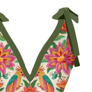 Bañador de una pieza para mujer de alta calidad 2025 de marca 100% poliéster Animal logotipo personalizado sublimación estampado técnicas lavadas Top - Product Image 2