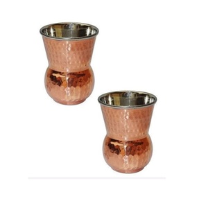 Nouveau Design verre en cuivre pour hôtel nouveau Look verre en métal pour boire nouveau gobelet en cuivre nouveau verre en cuivre pur pour l'eau potable - Product Image 2