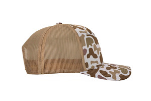 Desert Camo logotipo personalizado productos al por mayor gorra de camionero 6 paneles ala curva alta calidad promocional deporte papá gorra de camionero - Product Image 4