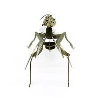 Décoration Murale Moderne en Fer Forgé Mantis, Thème Spatial en Résine Verte et Noire, pour Salon, Chambre, Salle d'Exposition, Souvenir, Cadeau LBN Nouvel An