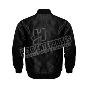 Chaqueta de béisbol de satén personalizada de alta calidad para hombres Bomber de invierno con lana y lona Suministro de fábrica Sublimación Jumper - Product Image 6