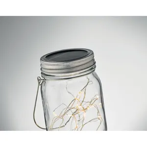 Sustainable Solar POT Lamp Stylish Glass <b>Candle</b> Holders <b>Lanterns</b> <b>Candle</b> Jars <b>for</b> Eco-Friendly Merchandising - Product Image 1
