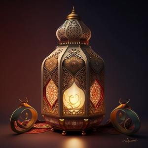 Lanterne décorative en métal Ramadan Kareem faite à la main avec un design marocain idéal pour améliorer l'éclairage festif et l'ambiance du Ramadan - Product Image 4