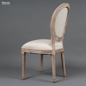 Chaise de réception de mariage Louis XVI en bois massif d'époque occasionnelle pour <span class=keywords><strong>appartement</strong></span> salon - Product Image 4