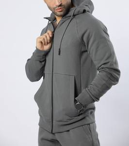 Nouveau Offre Spéciale grande taille hommes 2 pièces ensemble uni sweat à capuche hiver Polyester coton survêtement marque privée livraison aérienne - Product Image 2