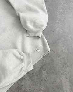 Custom Oversized Drop Shoulder Hoodie and Straight Leg Pants Distressed Embroidery logo 2 Piece Tracksuit Set - Product Image 4