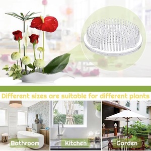 3 ventouses pour arrangement floral, épingles grenouille en plastique, vase transparent, arrangement floral japonais, décoration de <span class=keywords><strong>mariage</strong></span>, <span class=keywords><strong>activité</strong></span> estivale - Product Image 4