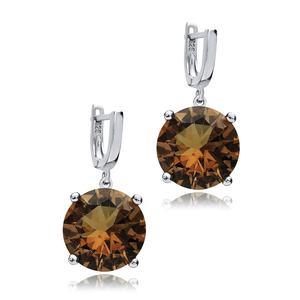 Pendiente colgante de piedra de sultanita de forma redonda de 16mm, joyería fina de Plata de Ley 925, venta al por mayor hecha a mano turca - Product Image 3