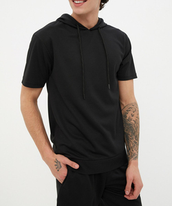 Logotipo personalizado Gran oferta Conjunto corto personalizado para hombre Traje transpirable de verano para hombre Conjunto de 2 piezas Verano Playa Sudaderas Pantalones cortos Conjunto - Product Image 5