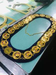 ปลอกคอโซ่โลหะ Masonic Blue House - Product Image 5