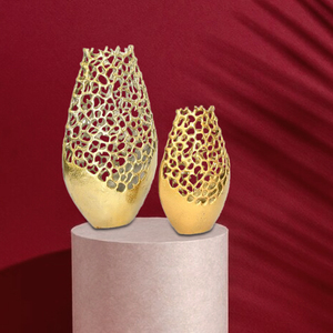 Jarrones de flores de Metal para decoración de Hotel, maceta para decoración de casa o granja, jarrones de flores de Metal de diseño lujoso, fábrica India Original - Product Image 5