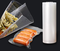 Sacs sous vide en plastique transparent texturé, résistants à la chaleur, pour le stockage des aliments, hermétiques, design gaufré, impression en gravure pour la viande fraîche