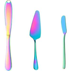 Juego de 3 Cuchillos Metálicos Multicolor de Diseño Único, Suministro al por Mayor de la India al Mejor Precio, para Uso Doméstico y Hotelero - Product Image 1