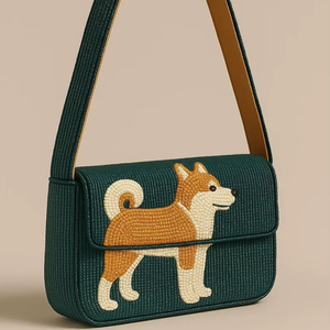 Sac à main bandoulière en perles de graines de tournesol fait main personnalisé 2024 pour femmes et filles, chaînes, fermeture éclair, deux pour les soirées - Product Image 1