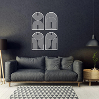 Panneau mural en bois MDF moderne et écologique, découpe laser, finition blanche, taille personnalisée, décoration murale pour la maison et l'hôtel