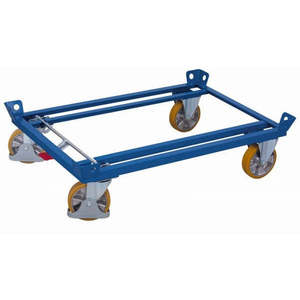 Chariot Variofit avec capacité de charge de 1800 kg, châssis avec roues pivotantes en polyuréthane 92 Shore - Product Image 1
