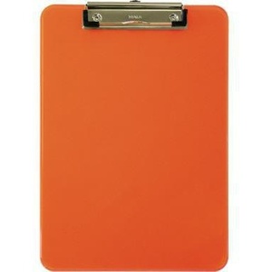 MAUL Neon <b>Clipboards</b> 22.6 X 31.8 cm Orange Transparent DIN A4 Plastic MAUL Neon 31.8 cm (B X H) - Product Image 1