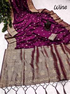 Latest Designer Outfit High on Demand Pure Soft Khadi Georgette Silk <b>Saree</b> Blouse With Weaving Work World Wide Supplier for <b>Sale</b> - Product Image 4