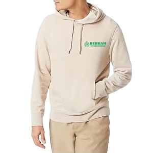 Sweat à capuche unisexe coupe classique avec logo personnalisé sur le devant, en molleton 100 % coton épais ou en tissu éponge français, séchage rapide, respirant, pour l'hiver - Product Image 2