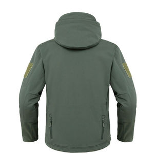 Abrigo de invierno para hombre al por mayor, chubasquero de manga larga con capucha y cuello levantado, diseño de secado rápido a prueba de agua - Product Image 2