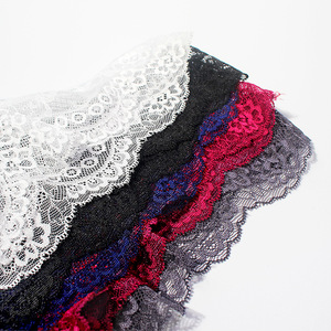 カスタムロゴピュアホワイトレースメッシュバックレスセクシーパンティースパンデックス女性下着Tバック - Product Image 4