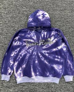 Sudadera con Capucha Personalizable 100% Algodón Grueso de 500 g/m², Tinte Liso, Tie-Dye, para Hombre, Ropa de Calle de Invierno, Bordada con Pedrería - Product Image 6