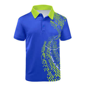 Camiseta Polo Sublimada Personalizada para Hombre, Secado Rápido, Absorbe la Humedad, Ligera, Ropa Deportiva, Uniforme de Equipo de Golf, OEM ODM - Product Image 1