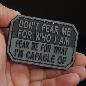 Hat PVC Patches Custom LOGO Heat <b>Press</b> Sew <b>Iron</b> on Embossed Rubber Badges Silicone Soft 2D 3D Rubber PVC Patch for Clothing - Product Image 4