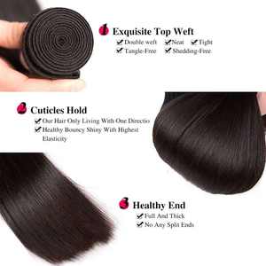 Uniky - Paquetes de Cabello Humano Virgen Crudo de Doble Trama de Alta Calidad, Grado 12A, con Cutículas Alineadas, Proveedores de Extensiones de Cabello Humano - Product Image 5