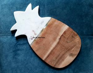 เขียงไม้หินอ่อนรูปทรงสี่เหลี่ยมพรีเมียม ขนาด 16x8 นิ้ว หนา 2.0 ซม. เป็นมิตรกับสิ่งแวดล้อม ใช้กับเครื่องล้างจานได้  รับสกรีนโลโก้ ZAMZAM - Product Image 5