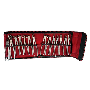 Kit complet de chirurgie d'extraction, pinces, élévateurs, rétracteurs, acier inoxydable, ensemble complet d'instruments de chirurgie buccale - Product Image 1