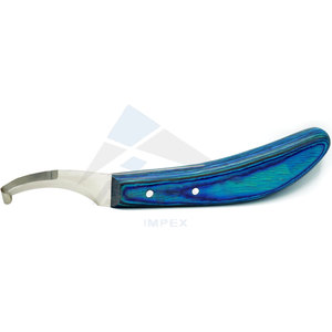 มีดตัดแต่งกีบม้าแบบสองด้านสำหรับคนถนัดขวา  มีดตัดแต่งกีบม้าระดับมืออาชีพ  ใบมีดเหล็กกล้าไร้สนิม J2 คุณภาพสูงคมกริบ ด้ามจับถนัดมือ - Product Image 3