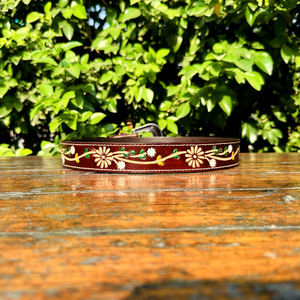Cinturón Occidental de Cuero Genuino con Diseño Paisley Acabado a Mano para Hombre y Mujer con Hebilla de Aleación de Zinc Premium de 40 mm Duradero - Product Image 4