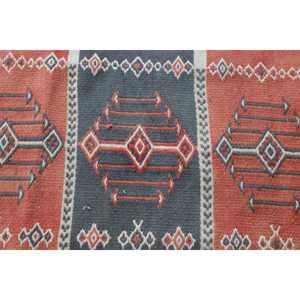 พรมขนาด 2.7x5.7 ฟุต, พรมวินเทจตุรกี, พรมขนสัตว์ลายดอกไม้สีแดง - Product Image 5