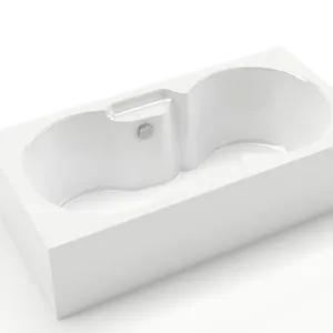 오데사 벨라바스카 1 인용 엑스트라 욕조 공간 절약형 독립형 싱글 욕조 화이트 아크릴 컴팩트 모던 디자인