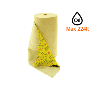 Carvel 81x9100cm rollo absorbente de alta visibilidad perforado y precortado para derrames, 224lt - Product Image 1