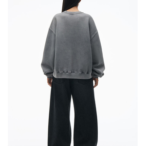 Sweat-shirt décontracté à manches longues et col rond pour femme, coupe ample, prix de gros, sweat-shirt oversize pour femme - Product Image 4
