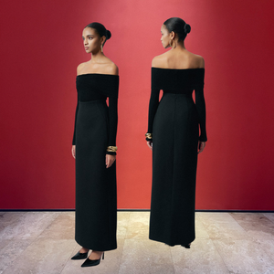 ชุดกระโปรงยาวเอวสูงผ้าเป็นมิตรกับสิ่งแวดล้อมชุดกระโปรงและเสื้อเบลาส์ของผู้หญิงสีขาว - Product Image 4