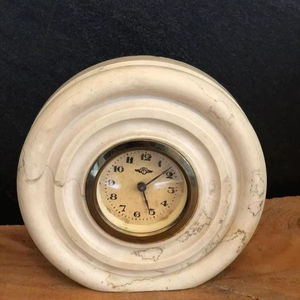 The CRAFT EXIM Luxury Natural <b>Marble</b> Art Deco Quartz Desk <b>Clock</b> Premium Handcrafted Home Office Decor - Product Image 1