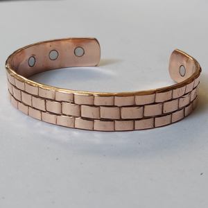 Copper Alloy Magnetic Therapy <b>Bracelet</b> <b>Fashionable</b> Arthritis Pain <b>Cuff</b> Bangles Imitation Pearl Unisex Gift Vintage Star IN;34648 - Product Image 6