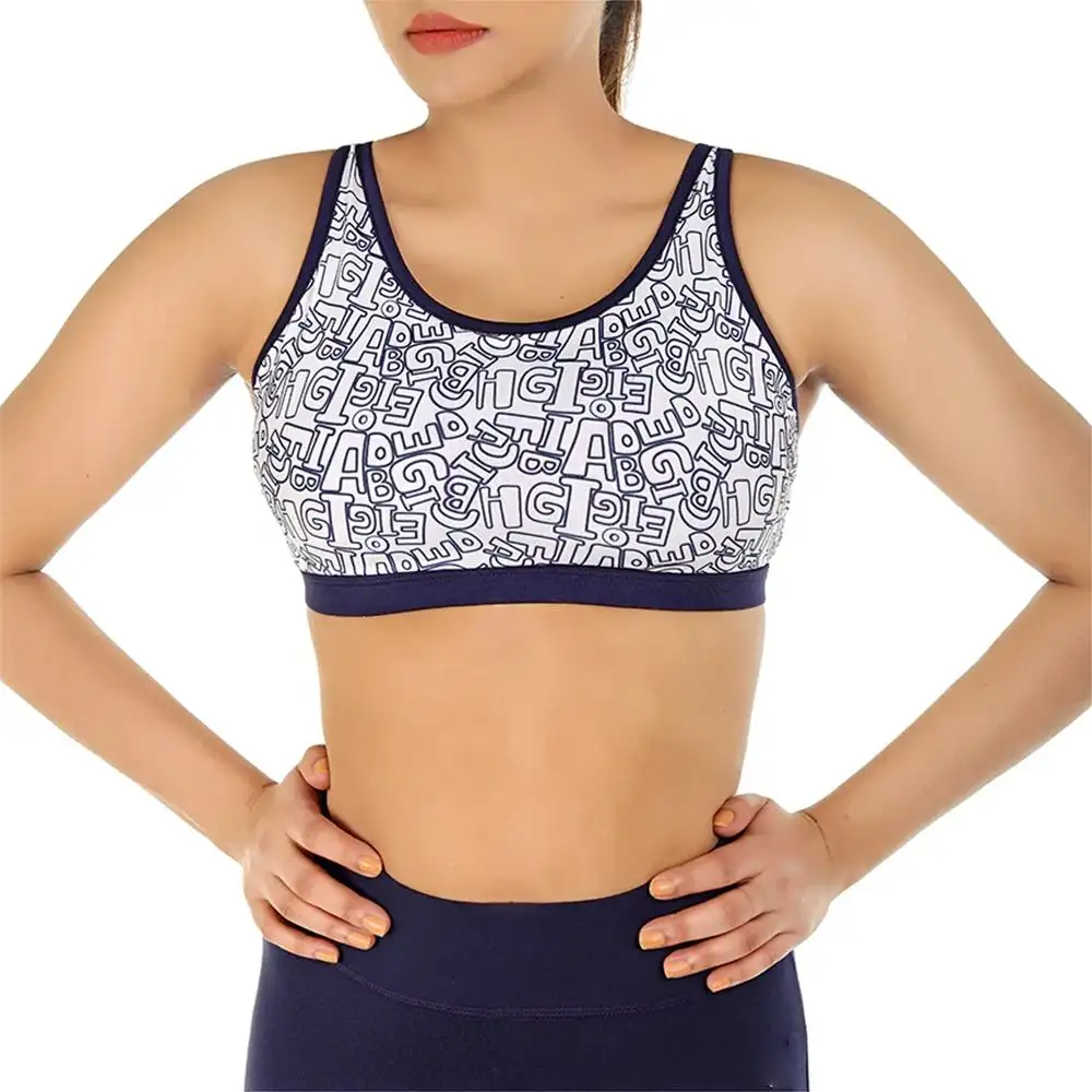 Custom Design Sublimation Cross Back Push Up Yoga Wear High Impact Sports Bra For Women in best price Made In Pakistan