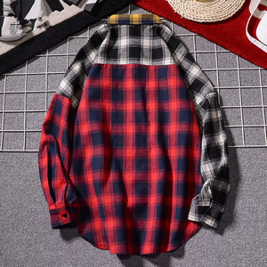 Custom Paneled Flannel Casual <b>Shirt</b> Heavyweight Premium Quality Mix Color Paneled <b>Plaid</b> Flannel <b>Shirt</b> for Men 2025 - Product Image 3