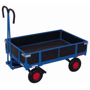 Chariot à plateforme Variofit robuste de 700 kg avec chariot pliant manuel à quatre roues à parois latérales pour usage industriel, personnalisable OEM - Product Image 1