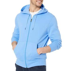 Sudaderas con capucha lisas con cremallera para hombre, ropa de algodón 100% para hombre, sudaderas con capucha, sudaderas transpirables de Color sólido, sudaderas básicas para hombre de invierno - Product Image 1