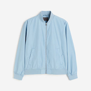 Men's <b>Zip</b>-<b>Up</b> Flight Bomber Jacket Solid Color Winter Outdoor Wear Stand Collar Pocket Decoration Jacket for men - Product Image 1