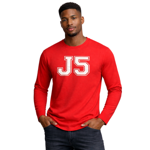 Maglietta a maniche lunghe Kappa Alpha Psi J5 con ricamo in ciniglia rossa Nupe 1911 Greek Fraternity Maglietta da uomo in cotone premium - Product Image 1