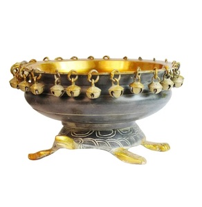 Decorative Gold Finished Stylish Metal Handi Urli <b>Top</b> Round Heavy Weight <b>Top</b> Selling Vintage Festival Decor Metal . - Product Image 6