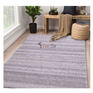 Alfombras de lana de calidad superior tejidas a mano y bordadas por fabricante indio diseño único para sala de estar o cocina - Product Image 1
