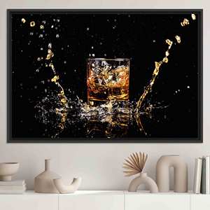 Tableau imprimé sur toile élégant : Décoration murale moderne pour la maison, TOILE ENCADRÉE NOIRE - Product Image 1